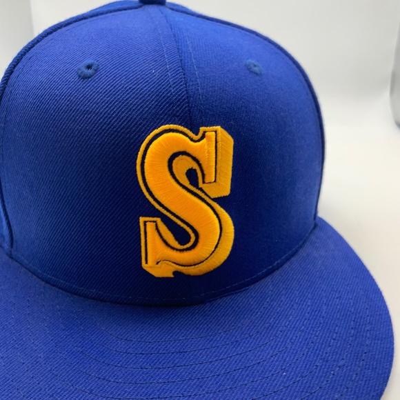 Vintage Seattle Mariners Hat New Era Cooperstown Collection 100% Wool Size 7 1/8 - Picture 7 of 11